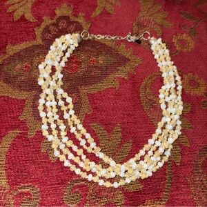 Elegant Multi-Strand Beaded Necklace